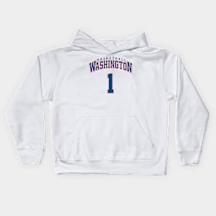 Washington Basketball - Player Number 1 Kids Hoodie